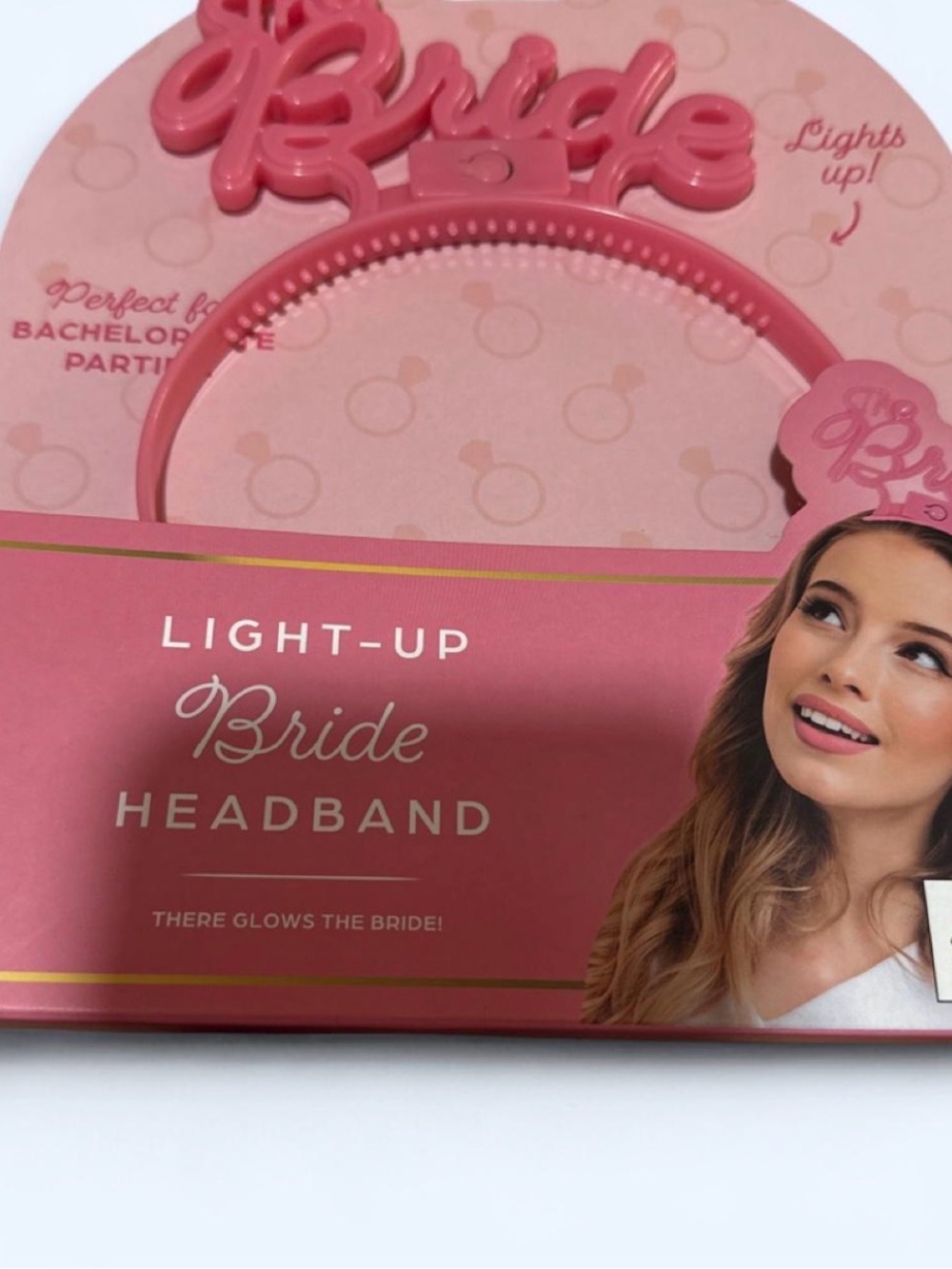 Light-Up Bride Headband - Pink Bachelorette Accessory